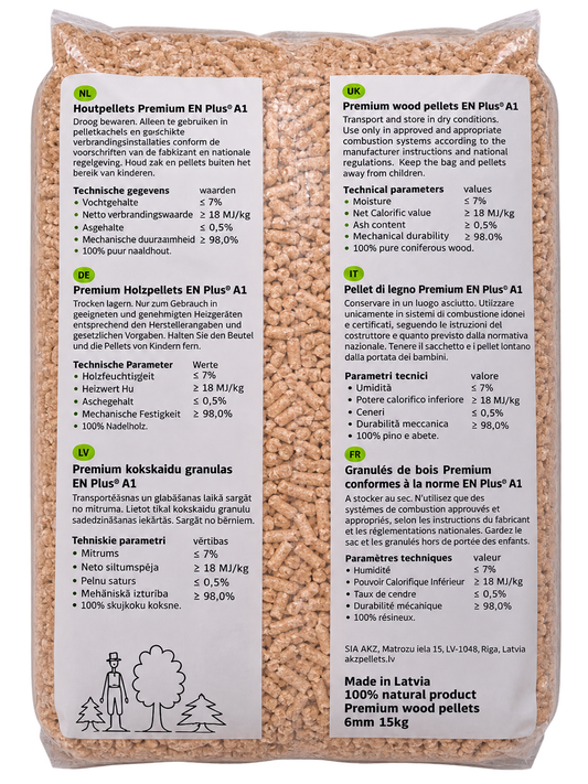 AKZ Premium Pellets - 15kg - 1 zak