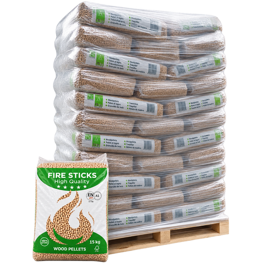 Fire sticks houtpellets - 65x 15kg - 1 pallet
